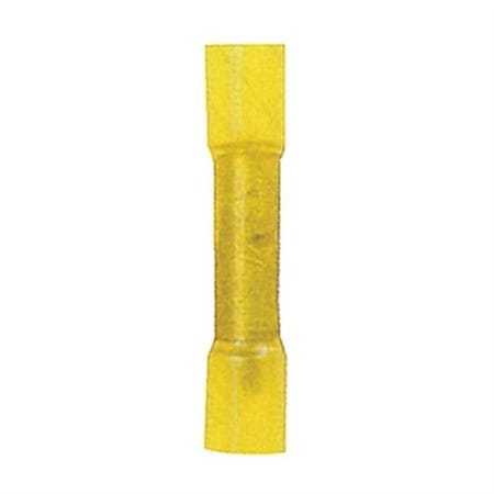 Doomsday 10-12 Gauge Yellow Butt Connectors Heat Shrink Ends - 50 per Bag DO601808